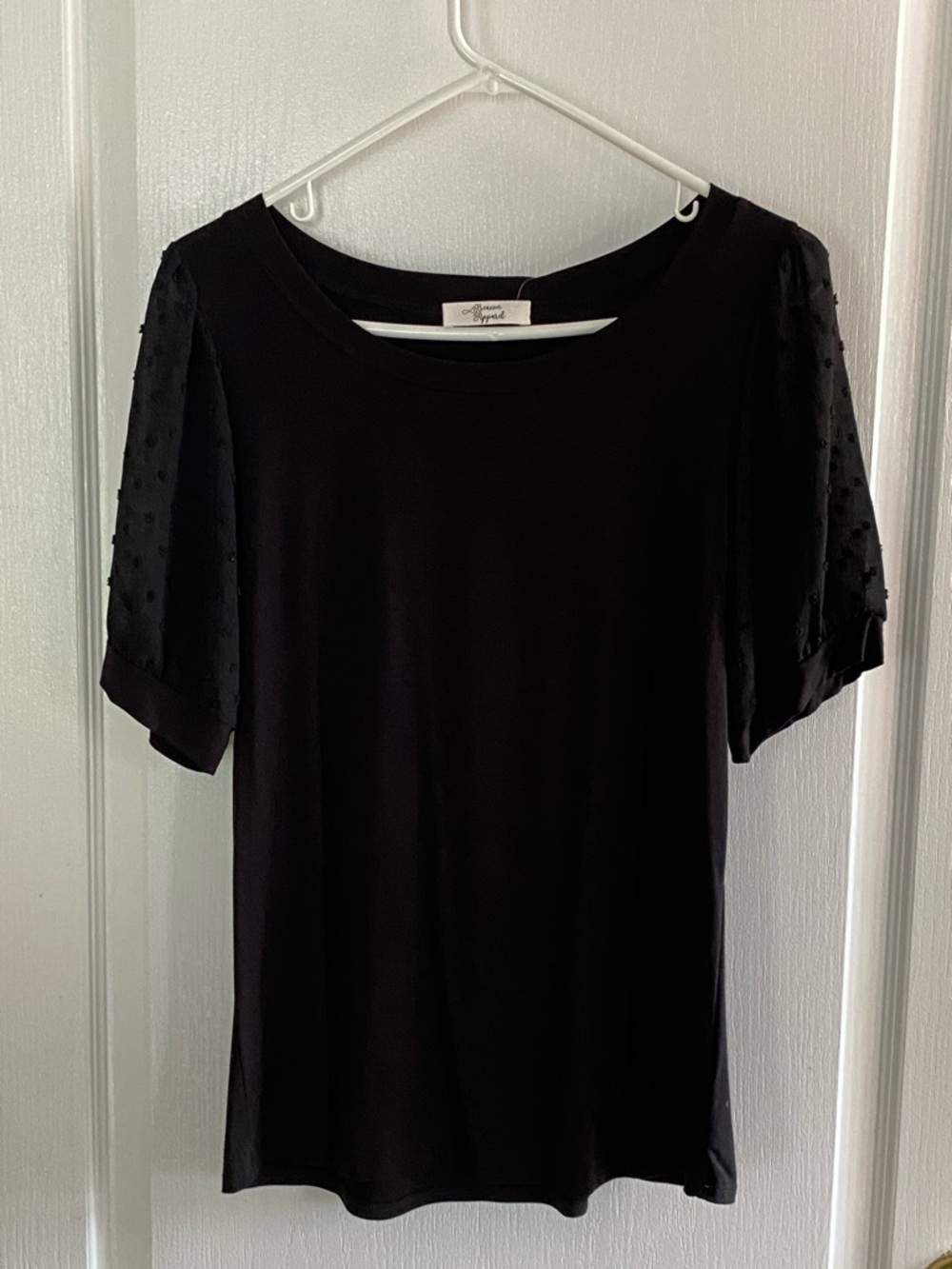 BlackSwiss Dot Sleeve Women's Top